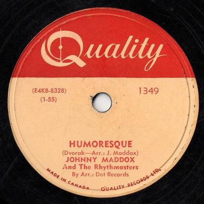 Johnny Maddox And The Rhythmasters - The Crazy Otto / Humoresque (10") - 75music