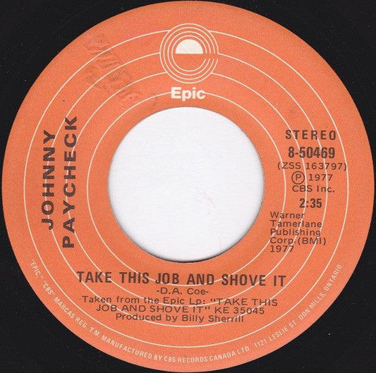 Johnny Paycheck - Take This Job And Shove It / Colorado Kool-Aid (7", Single) - 75music