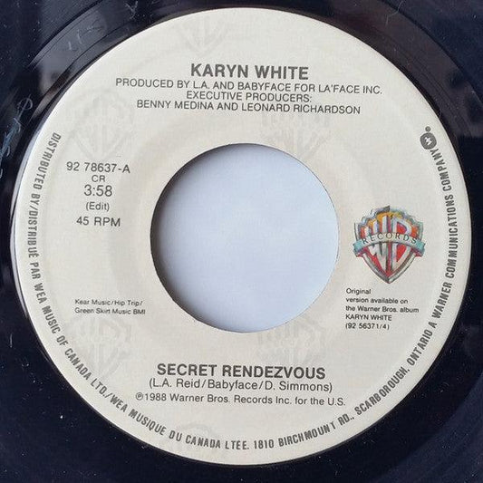 Karyn White - Secret Rendezvous (7") - 75music