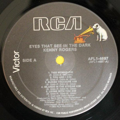 Kenny Rogers - Eyes That See In The Dark (LP, Album) - 75music