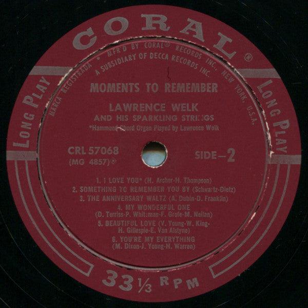 Lawrence Welk And His Sparkling Strings - Moments To Remember (LP, Album) - 75music