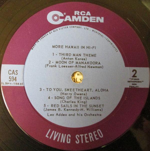 Leo Addeo And His Orchestra - More Hawaii In Hi-Fi (LP) - 75music