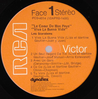 Les Scarabées - Le Coeur De Mon Pays / Viva La Buena Vida (LP, Album) - 75music