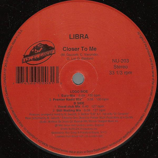 Libra - Closer To Me (12", Maxi) - 75music