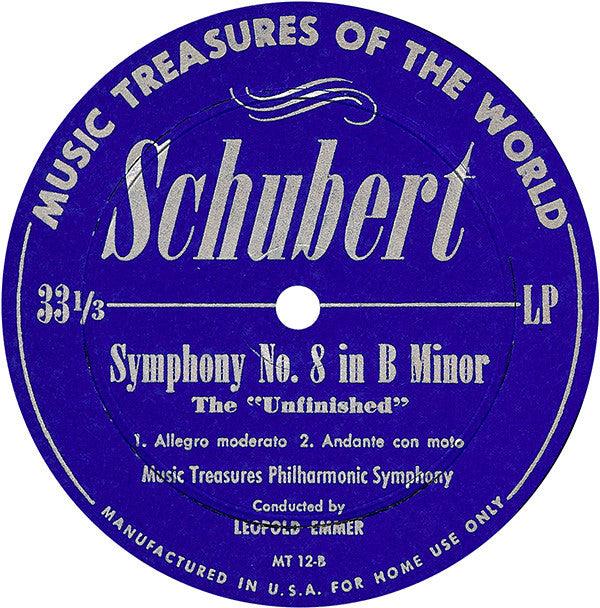 Ludwig van Beethoven / Franz Schubert / Kurt Graunke / Leopold Emmer / Music Treasures Philharmonic Symphony - Symphony No. 5 In C Minor, Op. 67 / Symphony No. 8 In B Minor, The "Unfinished" (LP) - 75music