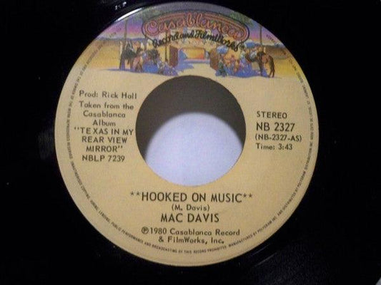 Mac Davis - Hooked On Music (7", Single) - 75music