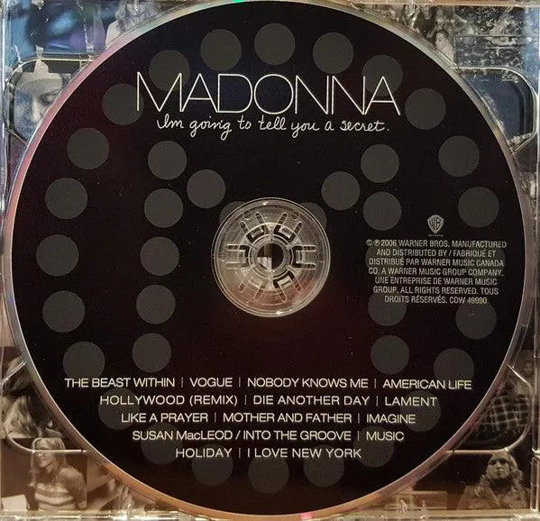 Madonna - Im Going To Tell You A Secret (DVD-V, Multichannel, NTSC + CD, Comp) - 75music - Canada's Online Record Store