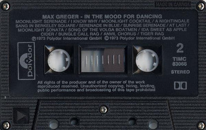 Max Greger Und Sein Orchester - In The Mood For Dancing (Cass, Album, RE, Dol) - 75music