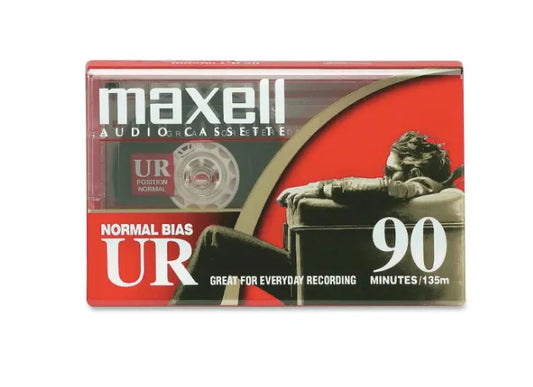 Maxell Audio Cassette, Normal Bias UR, 90 Minutes - 75music - Canada's Online Record Store