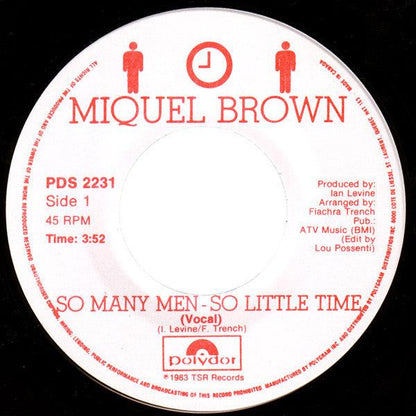 Miquel Brown - So Many Men - So Little Time (7", Single) - 75music