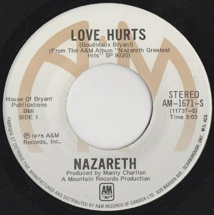 Nazareth - Love Hurts (7", Single) - 75music