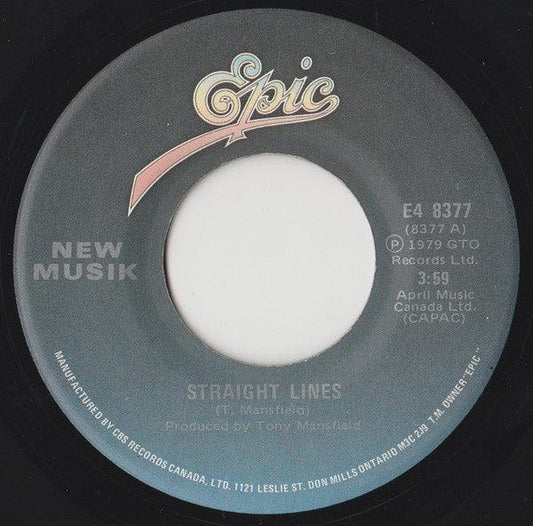 New Musik - Straight Lines (7", Single) - 75music