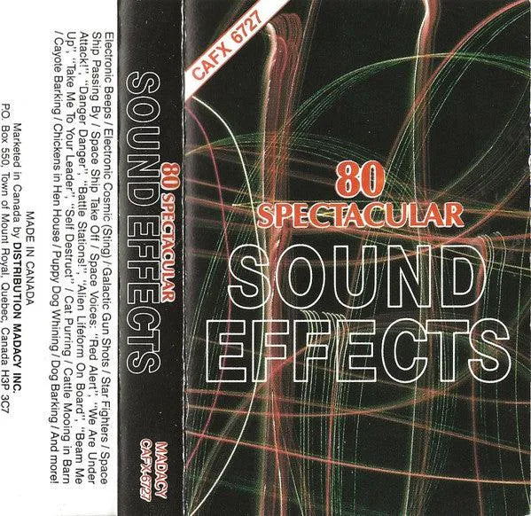 No Artist - 80 Spectacular Sound Effects (Cass, Dol) - 75music - Canada's Online Record Store