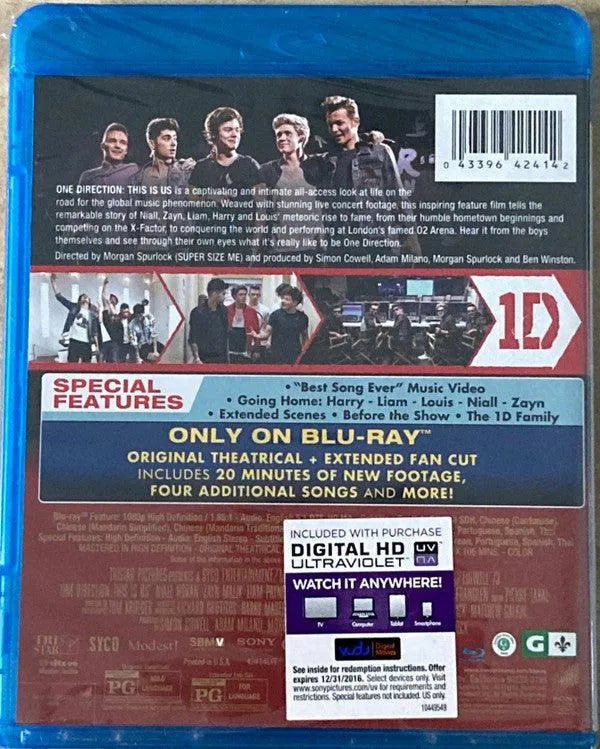 One Direction - This Is Us (DVD-V, NTSC + Blu-ray) - 75music - Canada's Online Record Store