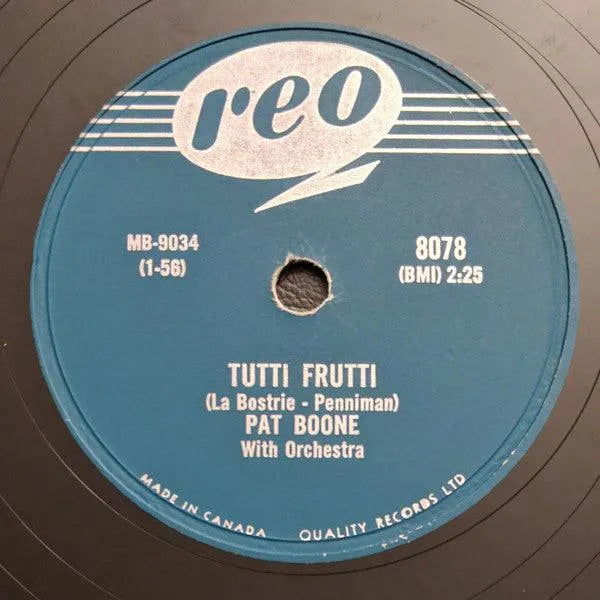 Pat Boone - Tutti Frutti / I'll Be Home (10") - 75music - Canada's Online Record Store