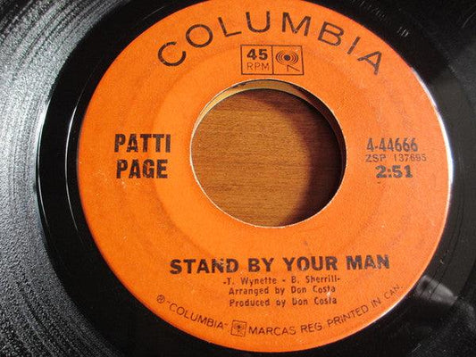 Patti Page - Stand By Your Man (7", Single) - 75music