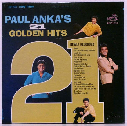 Paul Anka - Paul Anka's 21 Golden Hits (LP, Comp) - 75music