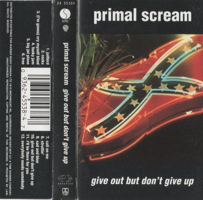 Primal Scream - Give Out But Don't Give Up (Cass, Album, HX ) - 75music