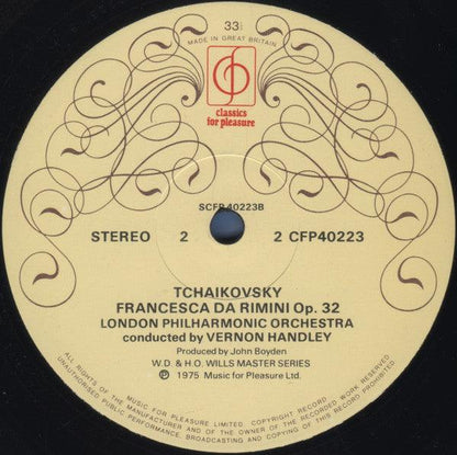 Pyotr Ilyich Tchaikovsky - London Philharmonic Orchestra Conducted By Vernon Handley - Francesca Da Rimini / Hamlet (LP, Album) - 75music