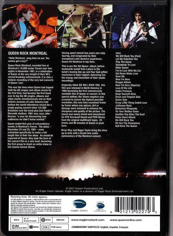 Queen - Rock Montreal (DVD-V, RM, Multichannel, NTSC) - 75music - Canada's Online Record Store