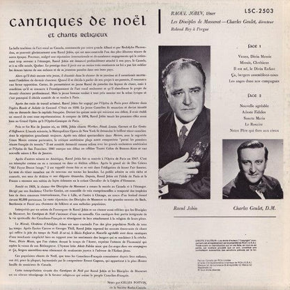 Raoul Jobin Avec Les Disciples De Massenet - Cantiques De Noël Et Chants Religieux (LP, Album) - 75music