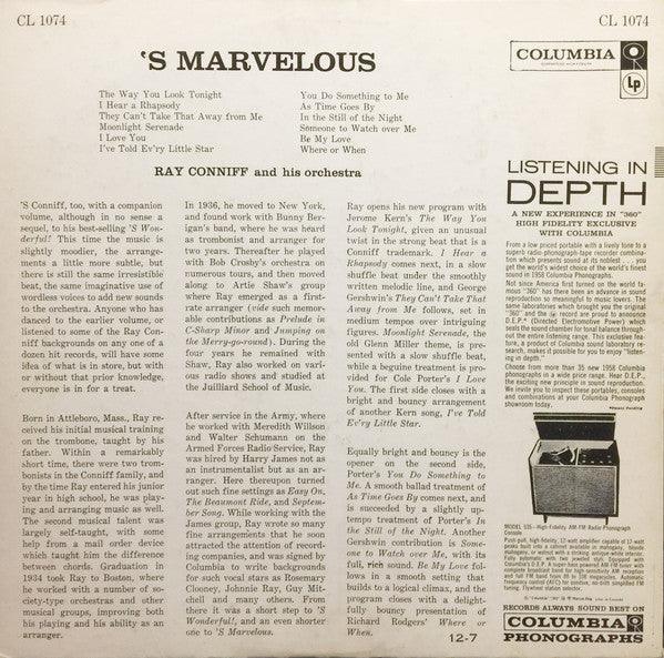 Ray Conniff & His Orchestra - 'S Marvelous (LP, Mono) - 75music