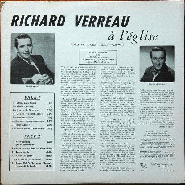 Richard Verreau Avec Les Disciples De Massenet - À ĽÉglise (LP, Album, Mono) - 75music