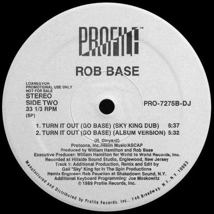 Rob Base - Turn It Out (Go Base) (12", Promo) - 75music