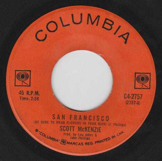 Scott McKenzie - San Francisco (Be Sure To Wear Flowers In Your Hair) (7", Single) - 75music