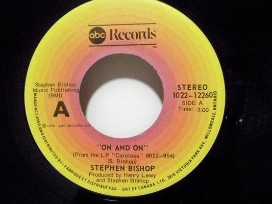 Stephen Bishop - On And On (7") - 75music