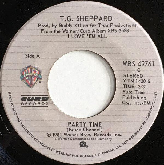 T.G. Sheppard - Party Time / You Waltzed Yourself Right Into My Life (7", Single) - 75music