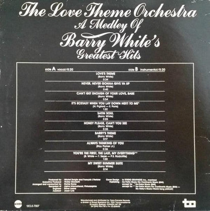 The Love Theme Orchestra - A Medley Of Barry White's Greatest Hits (12") - 75music
