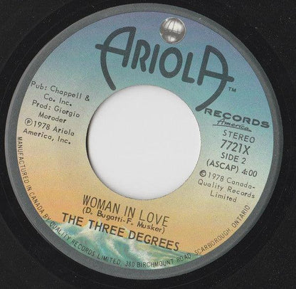 The Three Degrees - Giving Up, Giving In (7", Single) - 75music