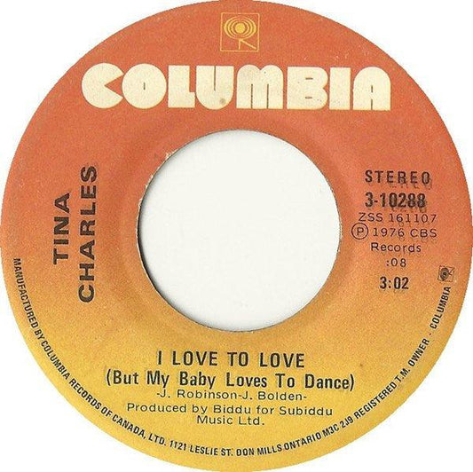 Tina Charles - I Love To Love (But My Baby Loves To Dance) (7", Single) - 75music