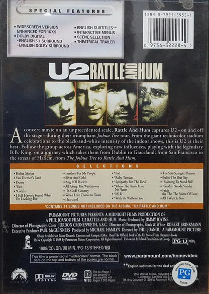 U2 - Rattle And Hum (DVD-V, RE, Multichannel, NTSC, Dol) - 75music - Canada's Online Record Store