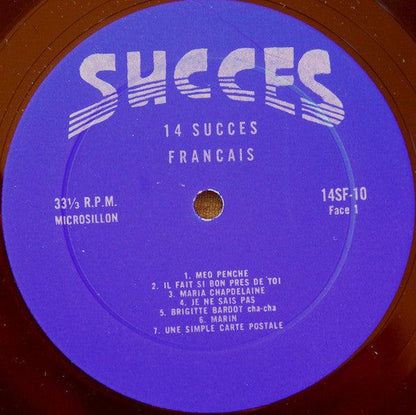 Various - 14 Succès Français (LP, Comp) - 75music