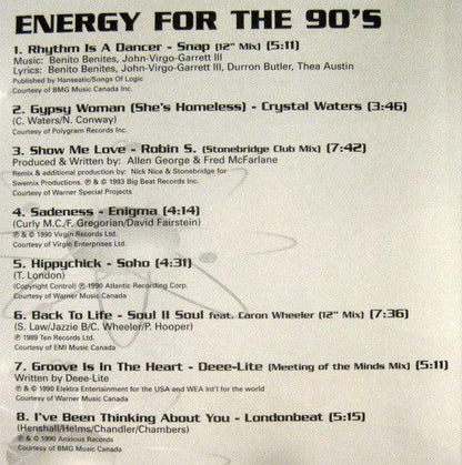 Various - Energy For The 90's (CD, Comp) - 75music