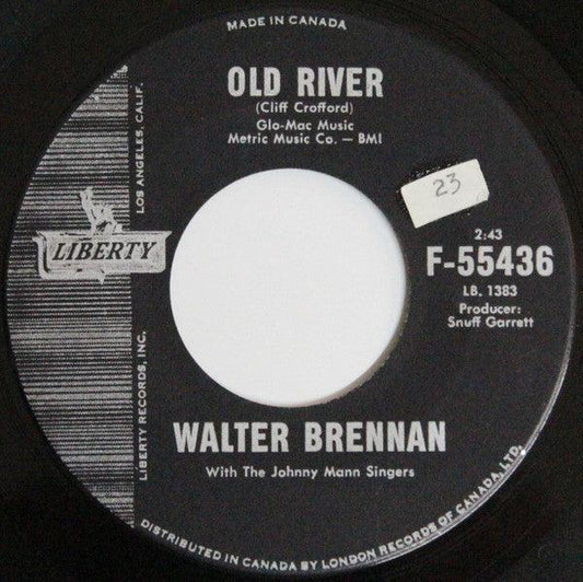 Walter Brennan With The Johnny Mann Singers - Old Rivers / The Epic Ride Of John H. Glenn (7", Single) - 75music
