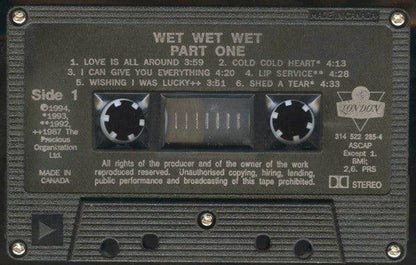 Wet Wet Wet - Part One (Cass, Comp) - 75music